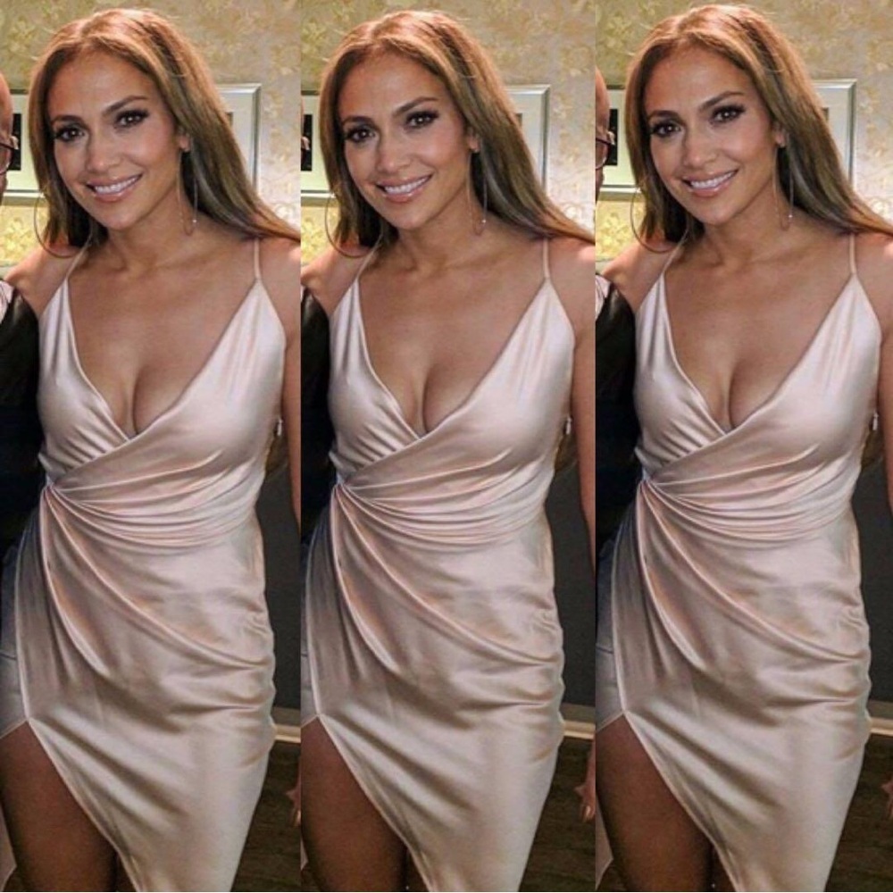🎀 HOUSE OF CB LONDON Coco Drape Back Dress in Nude. Size S